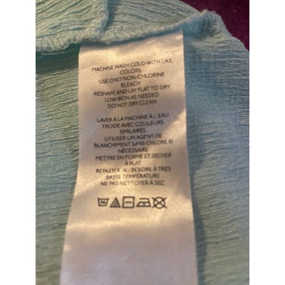 URBAN OUTFITTERS Valeria Halter Crop Top Size Small S Tank Aqua Blue - Picture 5 of 5